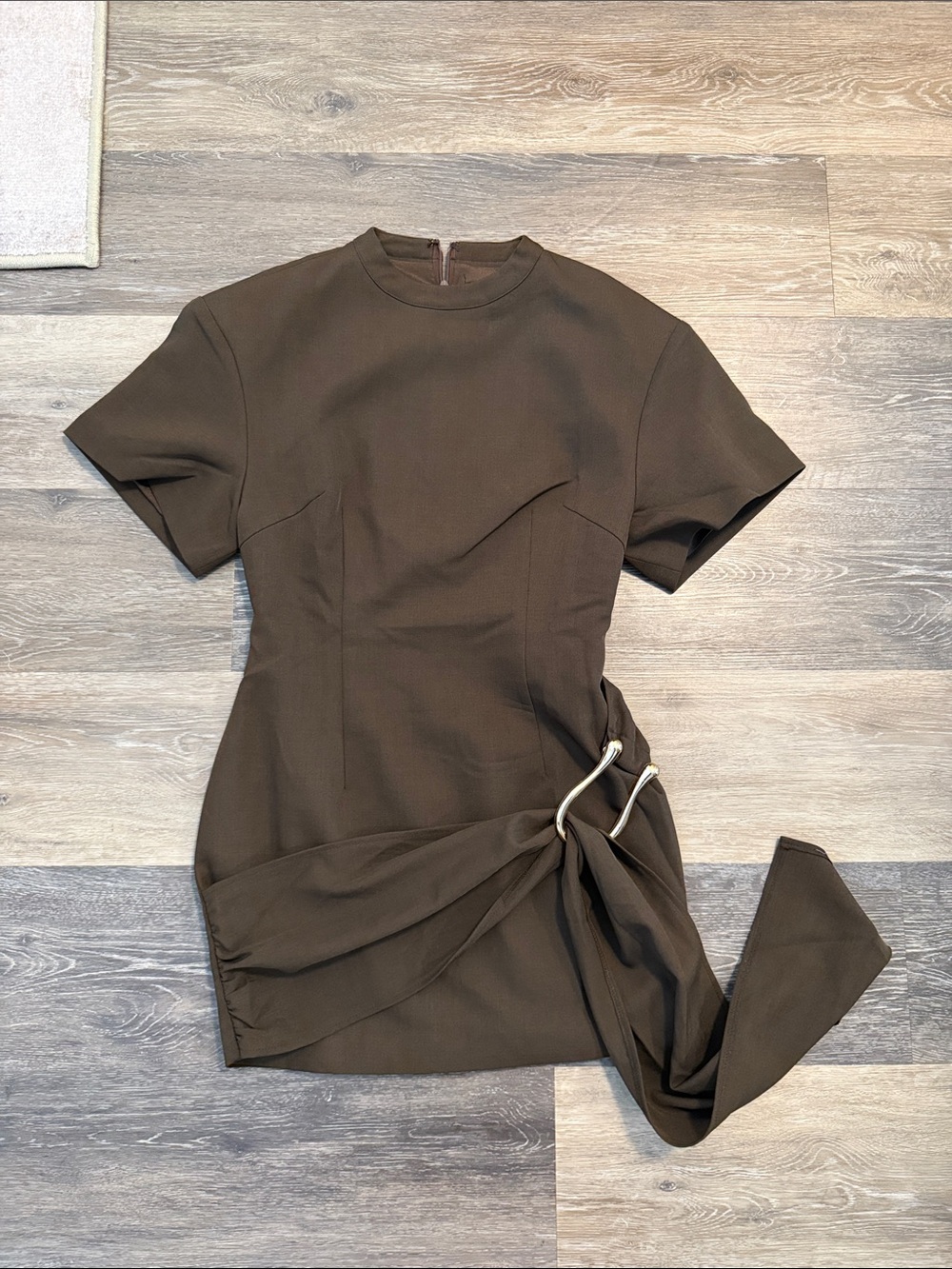 Lioness Martini Mini Dress in Chocolate